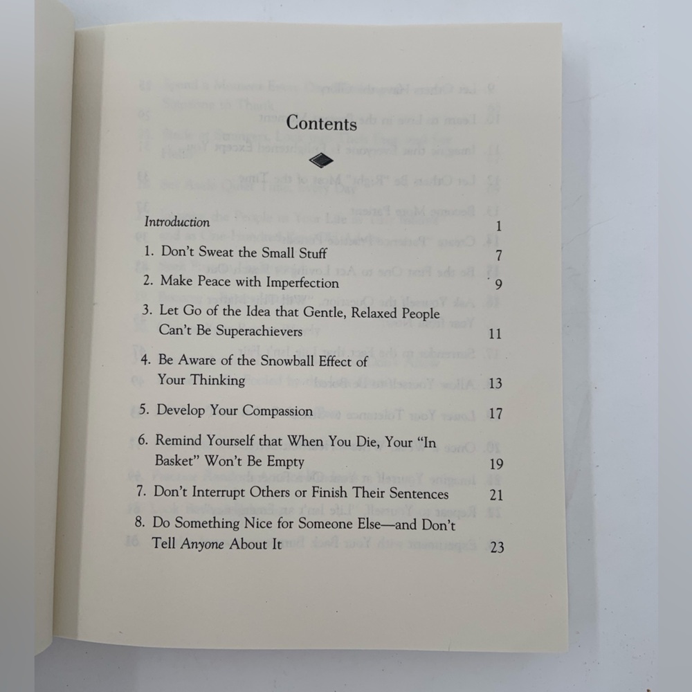 🌹New Listing🌹NWT Don't Sweat the Small Stuff - Book by Richard Carlson, Ph.D. - Picture 4 of 4